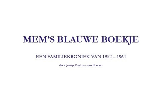 Afbeelding van Mems blauwe boekje
