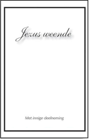 Afbeelding van Jezus weende