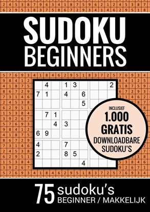 Afbeeldingen van Sudoku Makkelijk - Puzzelboek voor Beginners: 75 Makkelijke Sudoku Puzzels voor Volwassenen en Ouderen