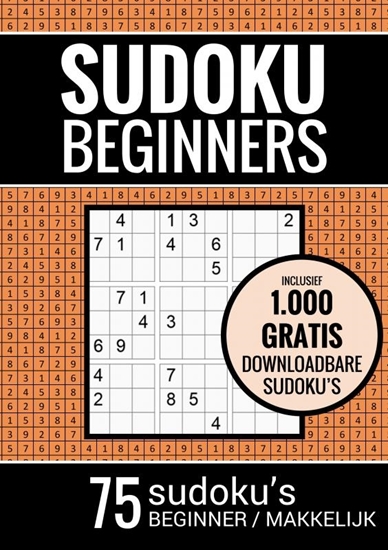 Afbeelding van Sudoku Makkelijk - Puzzelboek voor Beginners: 75 Makkelijke Sudoku Puzzels voor Volwassenen en Ouderen