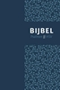 Afbeelding van Bijbel (HSV) met psalmen - blauw leer met zilversnee en duimgrepen