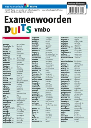 Afbeeldingen van Taalkaarten Walvaboek Examenwoorden Duits vmbo