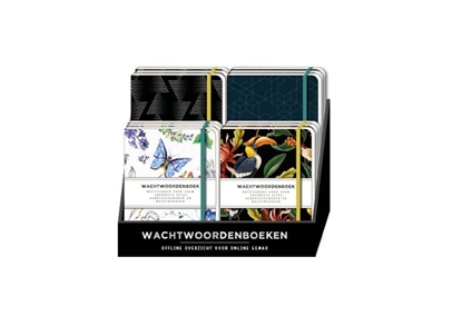 Afbeeldingen van Display Wachtwoorden notitieboeken 4T x 3E