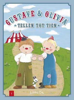Afbeeldingen van Gustave en Olivia tellen tot tien