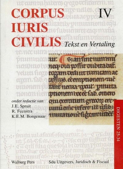 Afbeelding van Corpus Iuris Civilis IV Digesten 25-34