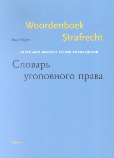 Afbeelding van Woordenboek strafrecht