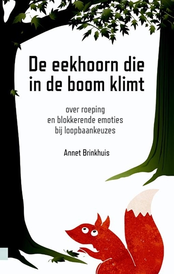 Afbeelding van De eekhoorn die in de boom klimt