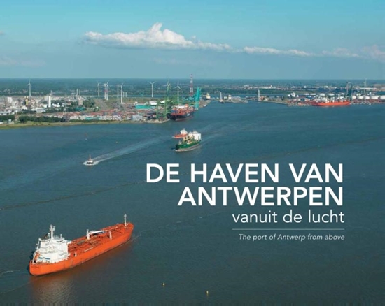 Afbeelding van De haven van Antwerpen vanuit de lucht