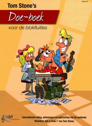 Afbeeldingen van Tom Stone s doe-boek voor de blokfluitles