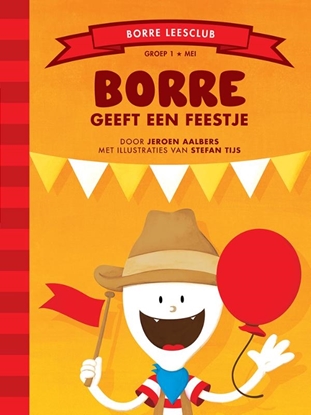 Afbeeldingen van De Gestreepte Boekjes Borre geeft een feestje