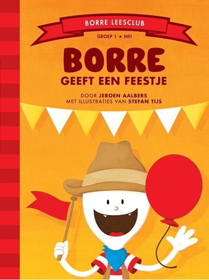 Afbeelding van De Gestreepte Boekjes Borre geeft een feestje