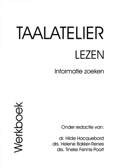 Afbeelding van Taalatelier Informatie zoeken Werkboek