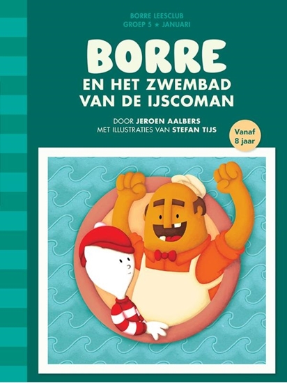 Afbeelding van De Gestreepte Boekjes Borre en het zwembad van de ijscoman