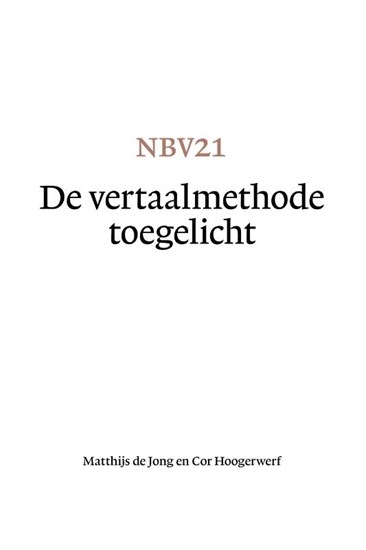Afbeelding van NBV21 - De vertaalmethode toegelicht