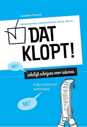 Afbeeldingen van Professioneel communiceren, tips & tricks Dat klopt!