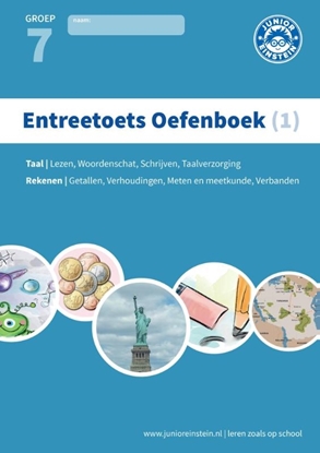 Afbeeldingen van Entreetoets oefenboek 1 Gemengde opgaven voor groep 7 Opgaven voor rekenen en taal