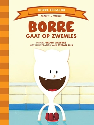 Afbeeldingen van De Gestreepte Boekjes Borre gaat op zwemles