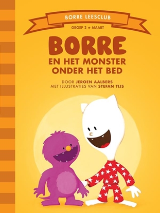 Afbeeldingen van De Gestreepte Boekjes Borre en het monster onder het bed