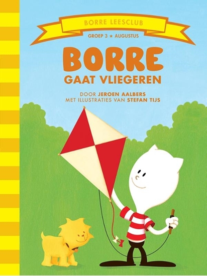 Afbeelding van De Gestreepte Boekjes Borre gaat vliegeren