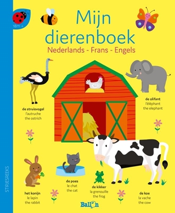 Afbeeldingen van Stipjesreeks Mijn dierenboek - Nederlands, Frans, Engels