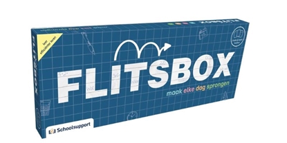 Afbeeldingen van FlitsBox FlitsBox (set beschrijfbare kaarten en uitwisbare stift blauw)