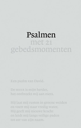 Afbeeldingen van NBV21 Psalmen met 21 gebedsmomenten