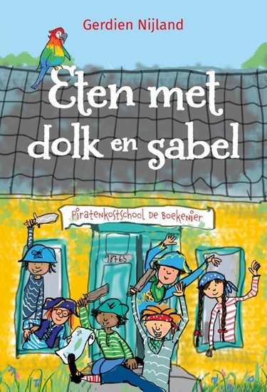 Afbeelding van Piratenkostschool De Boekenier Eten met dolk en sabel