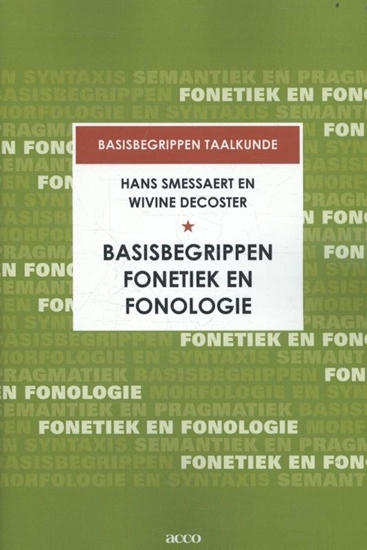 Afbeelding van Basisbegrippen fonetiek en fonologie
