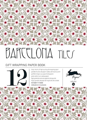 Afbeeldingen van Gift wrapping paper book Barcelona tiles Volume 36