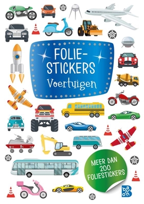 Afbeeldingen van Glitterstickers Foliestickers - Voertuigen