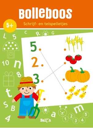 Afbeeldingen van Bolleboos Schrijf- en telspelletjes 5+