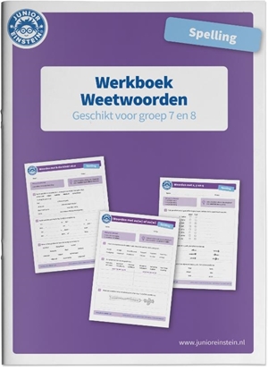 Afbeeldingen van Spelling Weetwoorden groep 7 en 8 Werkboek