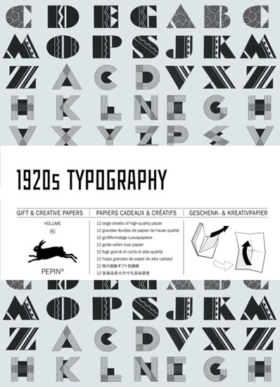 Afbeelding van Gift & creative papers 1920's Typography Volume 91