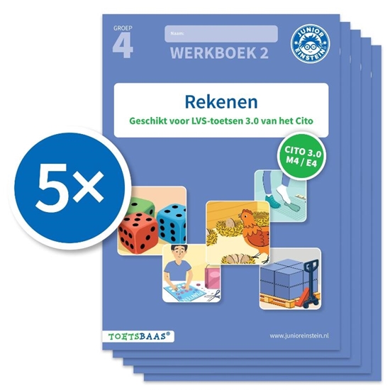 Afbeelding van Toetsbaas Rekenen werkboek 2 (Set van 5)