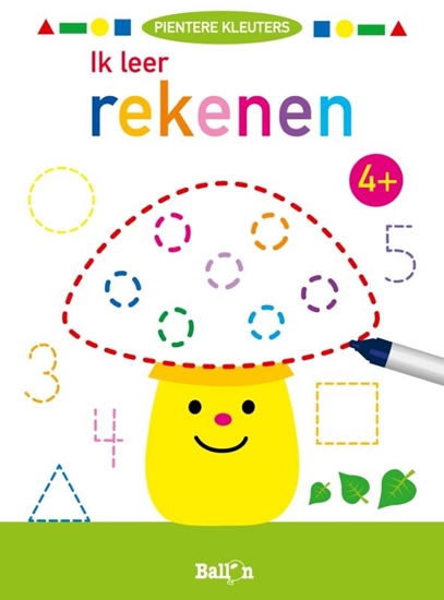 Afbeelding van Pientere kleuters (wipe & clean) Ik leer rekenen 4+