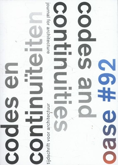 Afbeelding van Oase 92 Code en continuiteit; Codes and continuities