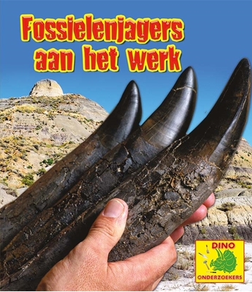 Afbeeldingen van Dino-onderzoekers Fossielenjagers aan het werk