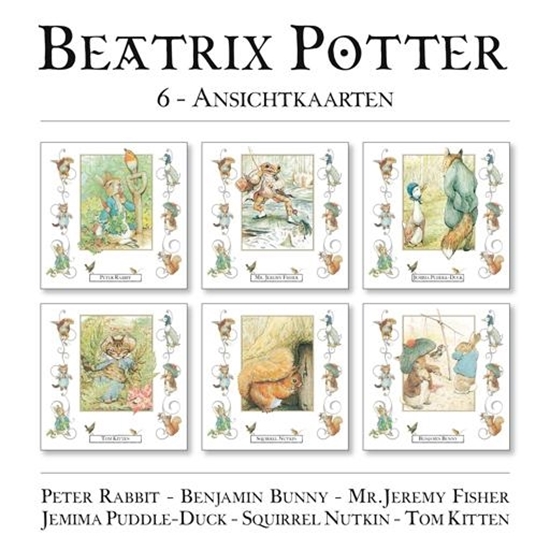 Afbeelding van Beatrix Potter 6 ansichtkaarten