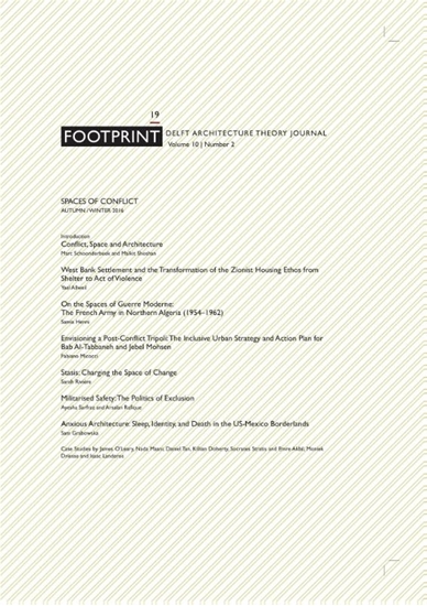 Afbeelding van Footprint 19 Vol. 10 Spaces of conflict