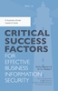 Afbeelding van Critical success factors for effective business information security