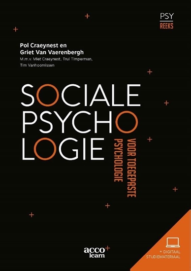 Afbeelding van Sociale Psychologie voor toegepaste psychologie