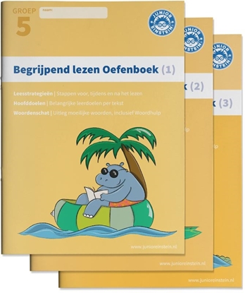 Afbeeldingen van Delen 1, 2 en 3 Begrijpend lezen 1, 2 en 3 Oefenboek Compleet