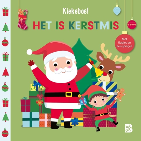 Afbeelding van Kerstmis Kiekeboeboek met spiegeltje kerst
