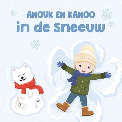 Afbeeldingen van Anouk en Kanoo in de sneeuw