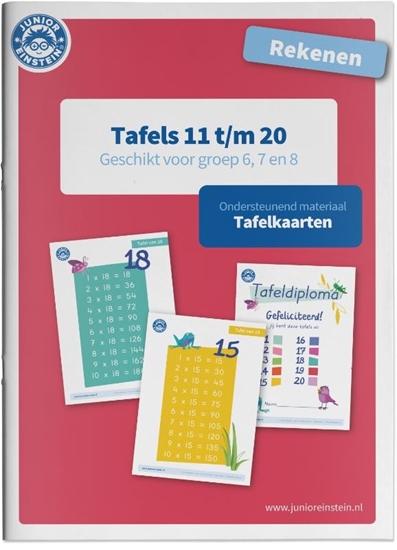 Afbeelding van Tafels 11 t/m 20 rekenen geschikt voor groep 6, 7 en 8