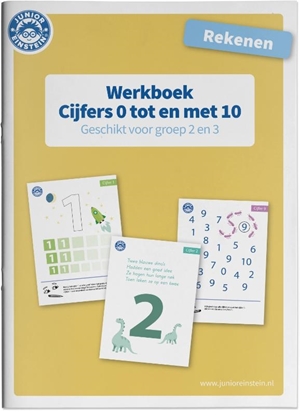 Afbeeldingen van Rekenen Cijfers 0 tm 10 voor groep 2 en 3 Werkboek
