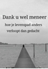 Afbeelding van Dank u wel meneer