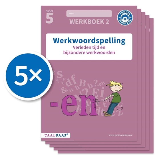 Afbeelding van Taalbaas Werkwoordspelling werkboek 2 groep 5 (Set van 5)