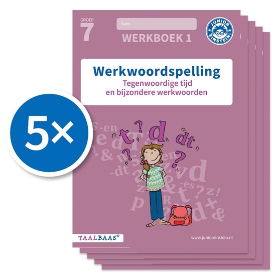 Afbeelding van Taalbaas Werkwoordspelling werkboek 1 groep 7 (Set van 5)