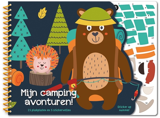 Afbeelding van Stickeren op nummer - Mijn campingavonturen